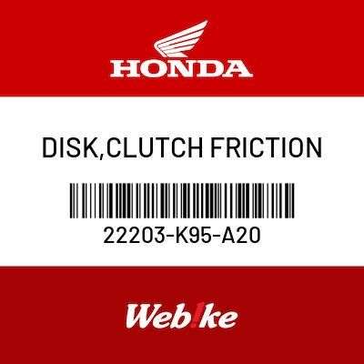 DISK, CLUTCH FRICTION, 22203-K95-A20