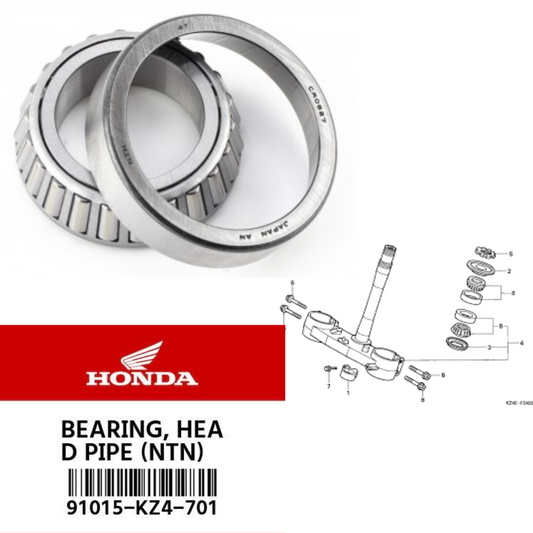 Bạc đạn cổ Honda CRF các dòng - 91015-KZ4-701