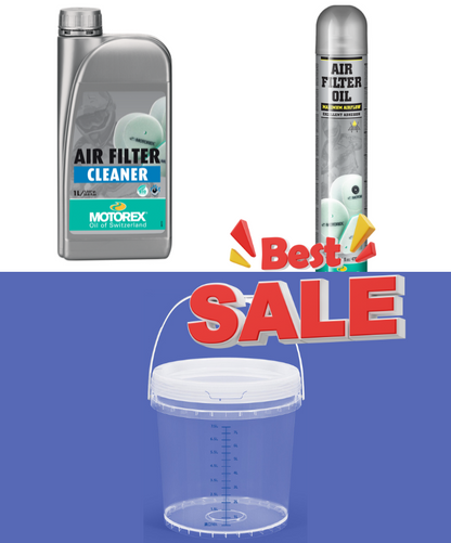 Chăm sóc lọc gió Motorex – Combo Oil + Cleaner